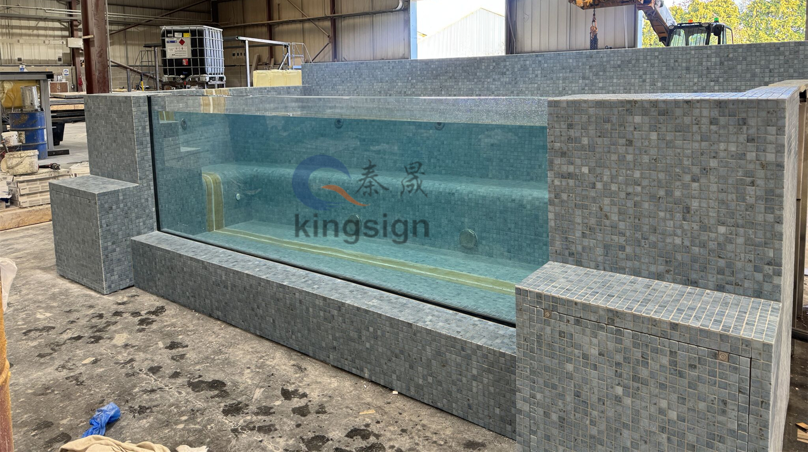Kingsign 80 မီလီမီတာတွင် Display ရေကူးကန် 0 င်းဒိုးအတွက်အထူ 80 မီလီမီတာအထူထပ်စာရွက်